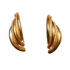 Vintage Retro Uniquely Twisted Post Earrings